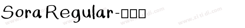 Sora Regular字体转换